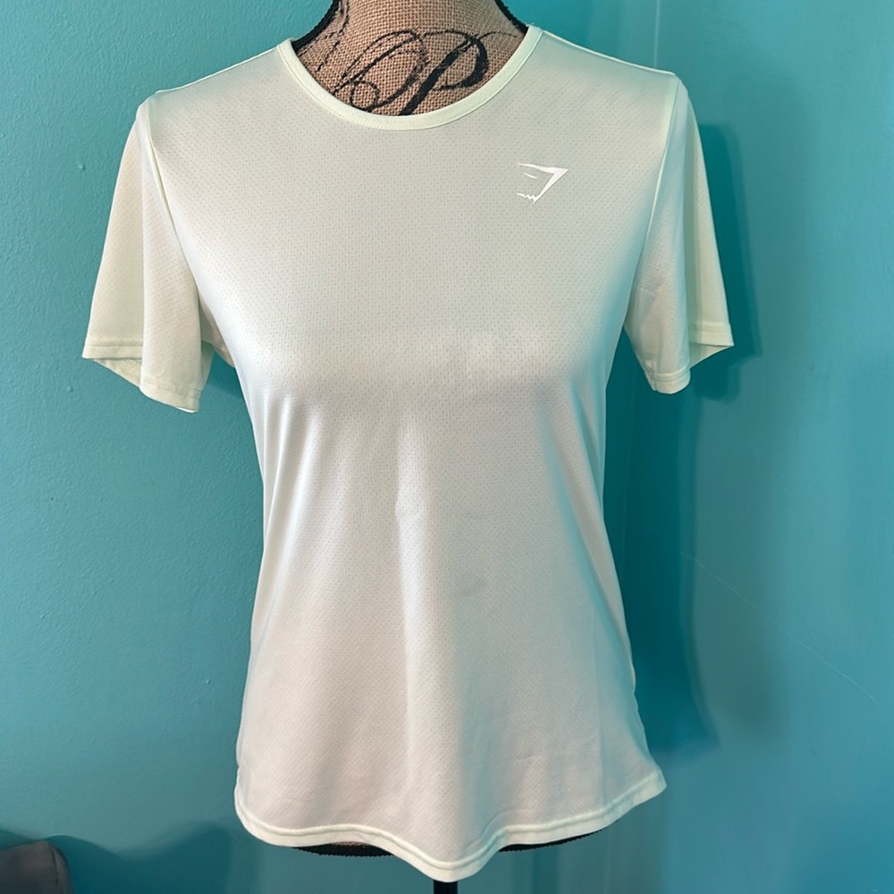 GYMSHARK Mint Green Short Sleeve Breathable Active Tshirt
